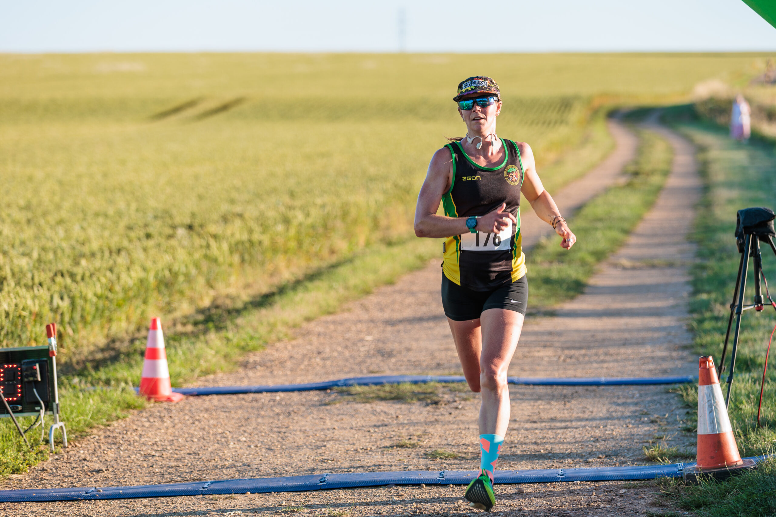 Lucy Mapp, first female finisher at the 2026 Frank’s Farm Five